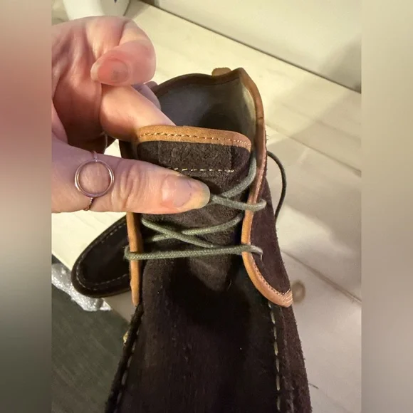 Olukai Wali Suede - Women's Comfort Wedge size 7.5 in brown - Picture 7 of 9